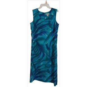 Pre-lived Turquoise and Blue Sleeveless Dress.